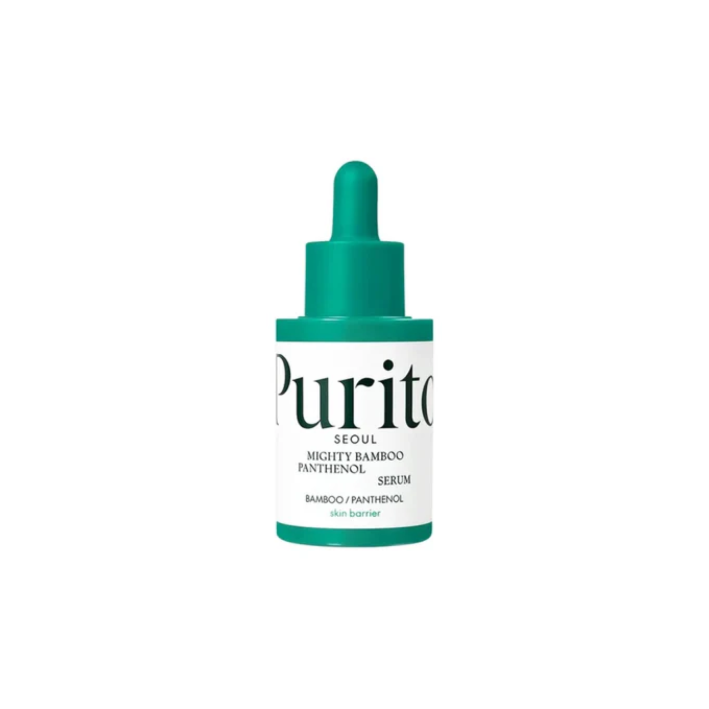 PURITO SEOUL Mighty Bamboo Panthenol Serum is a soothing barrier-care serum designed to hydrate, calm, and strengthen sensitive or weakened skin. Formulated with Panthenol, Bamboo Extract, Squalane, Niacinamide, Ectoin, and Allantoin, it helps replenish moisture, comfort irritation, improve the look of uneven texture, and support a healthier skin barrier. The lightweight formula absorbs easily, leaving skin feeling soft, balanced, and nourished. Best suited for sensitive, dry, normal, combination, and irrit