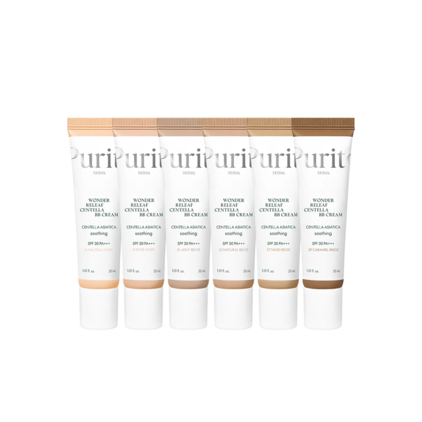 PURITO SEOUL Wonder Releaf Centella BB Cream is a soothing, skin-friendly BB cream that delivers light, natural coverage while calming irritation. Infused with Centella Asiatica Extract, it helps reduce redness and support skin recovery. Niacinamide brightens and evens tone, while Zinc Oxide provides gentle sun protection. The lightweight formula blends seamlessly without clogging pores, leaving the skin smooth, balanced, and comfortably hydrated. Perfect for sensitive skin and anyone seeking a natural, fla