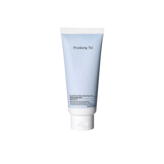 PYUNKANG YUL Low pH Pore Deep Cleansing Foam gently cleanses the skin while maintaining its natural balance. Its low pH formula effectively removes dirt, excess oil, and impurities from pores without over-drying. Infused with Centella Asiatica, Tea Tree Leaf, and Witch Hazel Extracts, it helps calm and refresh the skin, while Sodium Hyaluronate and Beta-Glucan deliver lightweight hydration. Ideal for daily use, this cleanser leaves skin feeling soft, clear, and comfortable.
