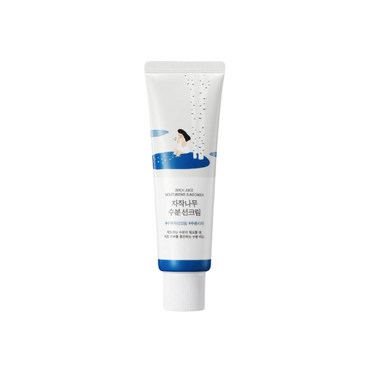 ROUND LAB Birch Juice Moisturizing Sunscreen SPF 50+ PA++++ combines daily sun protection with lightweight hydration for comfortable everyday wear. Birch Juice and Hyaluronic Acid help replenish moisture, while Niacinamide supports a brighter, more even-looking complexion. Allantoin and Dipotassium Glycyrrhizate provide soothing care, helping skin feel calm, soft, and hydrated throughout the day. Ideal for normal, combination, dry, and dehydrated skin.