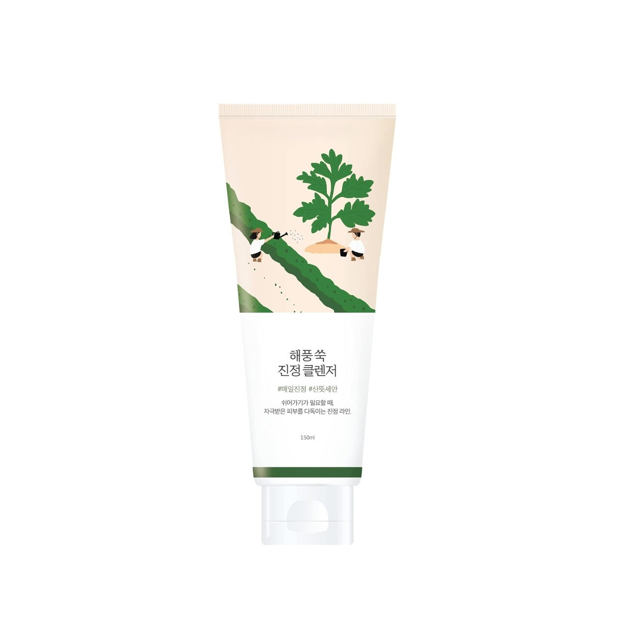 ROUND LAB Mugwort Calming Cleanser is a gentle soothing cleanser designed to remove impurities while keeping the skin comfortable and balanced. Formulated with Mugwort Extract, Artemisia Princeps Leaf Extract, Panthenol, Allantoin, Madecassoside, Asiaticoside, and Asiatic Acid, it helps calm irritation, support the skin barrier, and maintain moisture after cleansing. Its mild formula is ideal for sensitive, normal, combination, and redness-prone skin.