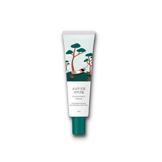 ROUND LAB Pine Calming Cica Cream is a soothing moisturizer designed to calm irritation, strengthen the skin barrier, and deeply hydrate. Formulated with Pine Leaf Extract and Centella Asiatica, it helps reduce redness and sensitivity while delivering refreshing moisture. A blend of Hyaluronic Acid, Asiaticoside, Madecassoside, and nourishing botanical extracts keeps the skin soft, balanced, and resilient. Lightweight yet deeply comforting, this cream is perfect for sensitive, reactive, or stressed skin.