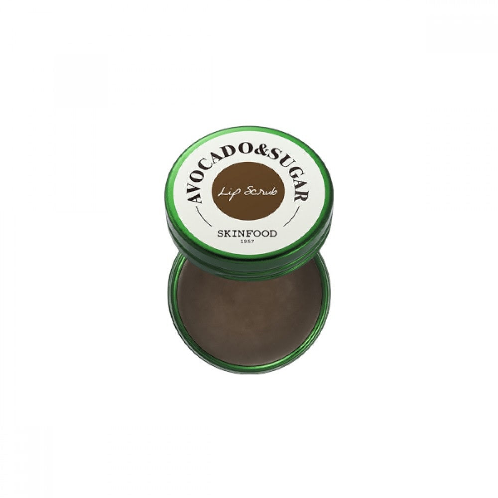 SKINFOOD Avocado & Sugar Lip Scrub gently buffs away dry, flaky skin with natural Sugar Crystals, while Avocado Oil and Shea Butter deeply nourish and hydrate. Enriched with Jojoba Oil, it leaves lips feeling soft, smooth, and refreshed—perfect as a prep step before applying lip balm or lipstick.