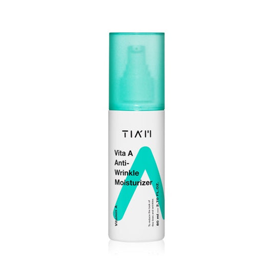 TIAM Vita A Anti-Wrinkle Moisturizer is a nourishing cream designed to improve the appearance of fine lines, wrinkles, and loss of elasticity. Formulated with Retinyl Palmitate (Vitamin A), it helps support smoother, firmer-looking skin and a more refined texture. Hydrolyzed Collagen, Sunflower Seed Oil, and Panthenol provide lasting hydration and nourishment, helping keep skin soft and supple. Vitamin E and Black Currant Fruit Extract offer antioxidant care while supporting a healthy, radiant complexion. T
