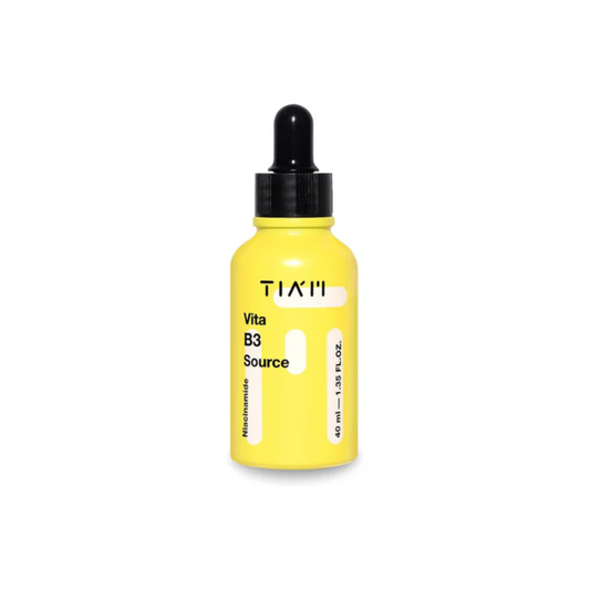 TIAM Vita B3 Source is a dual brightening serum powered by 10% Niacinamide and 2% Arbutin to visibly fade dark spots, improve uneven tone, and restore radiance. Enriched with Sodium Hyaluronate and Allantoin, it hydrates and soothes the skin, while botanical extracts provide additional antioxidant care. With its lightweight texture, this serum leaves the complexion clearer, brighter, and more balanced.