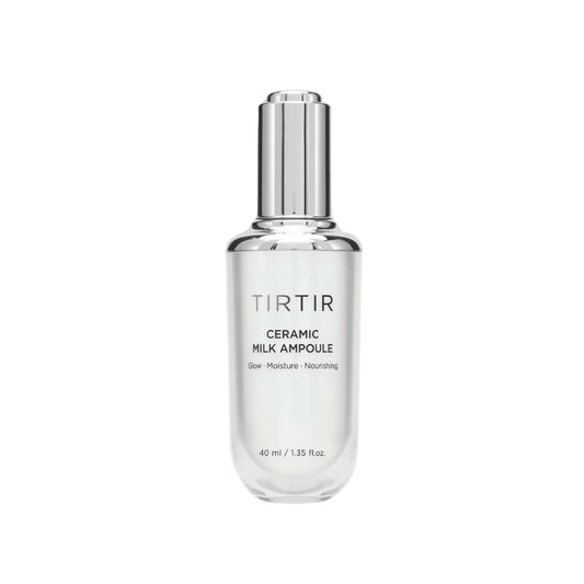 TIRTIR Ceramic Milk Ampoule deeply hydrates and strengthens the skin barrier with key ingredients like Squalane, Ceramide, Cholesterol, Niacinamide, and Rice Extract. This nourishing formula replenishes moisture, soothes irritation, and improves skin texture, leaving your complexion soft, smooth, and radiant. Perfect for normal to dry skin types.