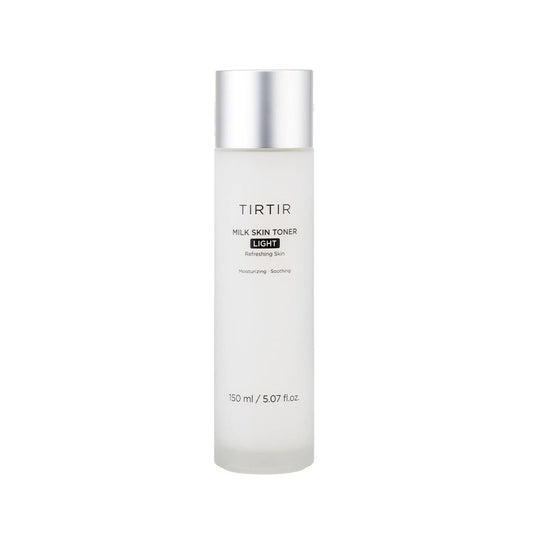 TIRTIR Milk Skin Toner Light is a refreshing and lightweight toner designed to balance and hydrate the skin without feeling heavy. Formulated with Rice Bran Extract, Niacinamide, and Centella Asiatica Extract, it soothes and brightens while maintaining moisture balance. Enriched with Ceramide NP, Sodium Hyaluronate, and Copper Tripeptide-1, this toner strengthens the skin barrier and promotes a smoother, healthier complexion. Ideal for those seeking a gentle, hydrating toner suitable for daily use.