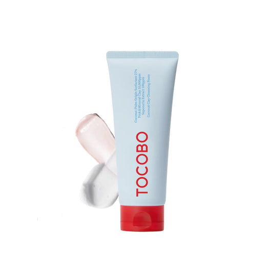 TOCOBO Coconut Clay Cleansing Foam is a gentle yet effective cleanser designed to purify and refresh the skin. Formulated with natural Bentonite clay and Calamine, it deeply cleanses the pores and helps soothe irritated skin. Coconut-derived ingredients, such as Potassium Cocoate, ensure a hydrating cleanse that doesn't strip the skin of its natural oils. Perfect for daily use, this cleansing foam leaves the skin feeling soft, clear, and balanced. Ideal for all skin types, especially those prone to oiliness