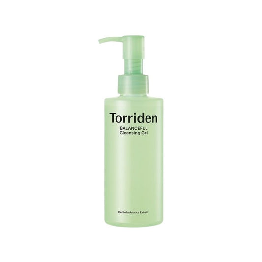 TORRIDEN Balanceful Cleansing Gel is a gentle, skin-balancing cleanser that lifts away impurities without stripping moisture. Enriched with Centella Asiatica, Panthenol, and Witch Hazel Extract, it soothes and calms the skin, while Ceramide NP and Allantoin help protect and strengthen the skin barrier. With a refreshing gel texture and mild botanical extracts, this cleanser leaves your skin clean, soft, and comfortable — perfect for daily use on sensitive or stressed skin.