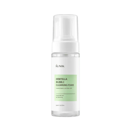 UNIK Centella Bubble Cleansing Foam is a gentle, low-irritation cleanser made with Centella Water and Tea Tree to calm, purify, and balance the skin. Its soft bubbles remove impurities without stripping, leaving the skin fresh, soothed, and comfortable—perfect for sensitive and acne-prone skin.