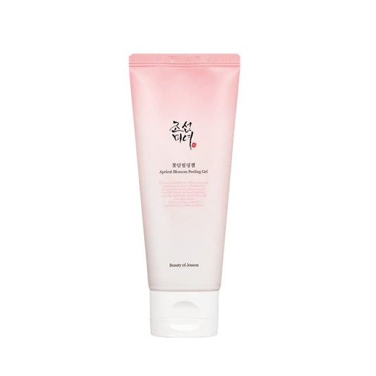 BEAUTY OF JOSEON Apricot Blossom Peeling Gel is a gentle exfoliator that removes dead skin cells for a smoother, brighter complexion. Formulated with Apricot Blossom Water, Apple Extract, and Rice Extract, it softly polishes the skin while delivering hydration. Enriched with Green Tea, Lotus, and Blueberry Extracts, it soothes and nourishes, leaving the skin refreshed, radiant, and silky-soft. Suitable for all skin types, including sensitive skin.