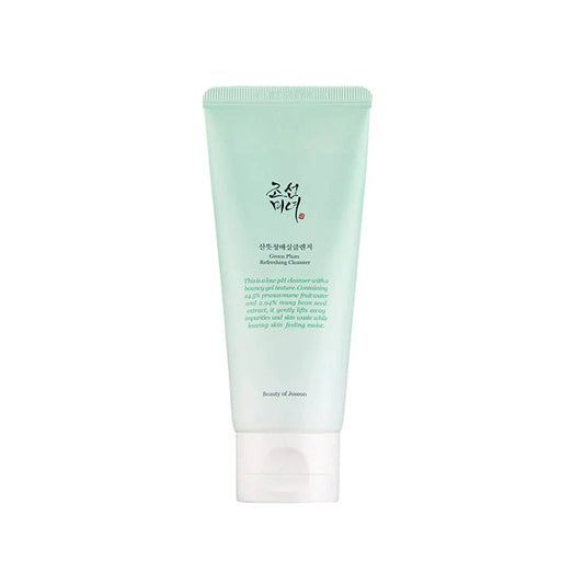 BEAUTY OF JOSEON Green Plum Refreshing Cleanser is a gentle water-based cleanser designed to remove impurities while keeping the skin balanced and hydrated. Formulated with Green Plum Extract and soothing botanical ingredients, it helps cleanse without stripping moisture, leaving the skin feeling fresh, soft, and comfortable after every wash.