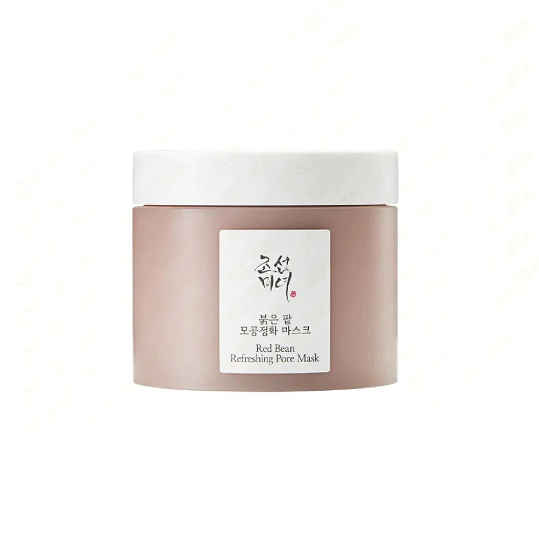 BEAUTY OF JOSEON Red Bean Refreshing Pore Mask is a cooling wash-off mask formulated with Red Bean Extract and Powder to help absorb excess sebum and gently exfoliate the skin. Infused with Kaolin Clay and fruit extracts like Pear and Strawberry, it helps purify pores and smooth skin texture without over-drying. Ideal for oily or combination skin seeking a refreshed, clear look.