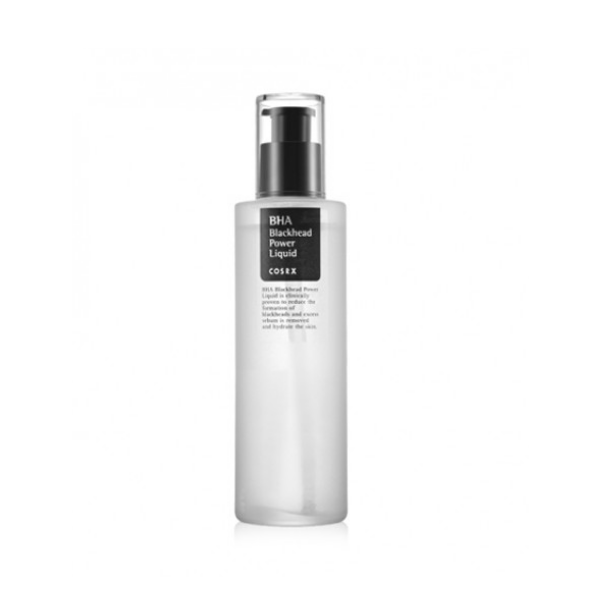 COSRX BHA Blackhead Power Liquid is a gentle exfoliating treatment designed to clear pores and improve skin texture. Formulated with Betaine Salicylate (BHA), it helps remove excess sebum and blackheads while preventing clogged pores. Niacinamide helps brighten and refine the skin, while Panthenol and Hyaluronic Acid provide hydration and support the skin barrier. The lightweight formula absorbs easily, leaving skin smoother, clearer, and more balanced. Suitable for oily, combination, and acne-prone skin.
