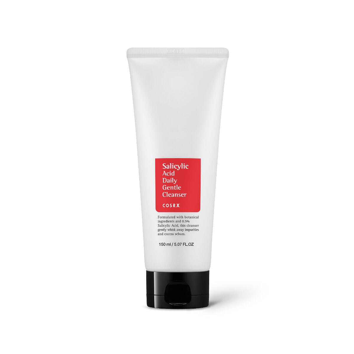 COSRX Salicylic Acid Daily Gentle Cleanser is a foaming cleanser that helps remove impurities and control excess oil. Formulated with Salicylic Acid and Willow Bark Water, it gently exfoliates and clears pores to reduce breakouts. Tea Tree Oil helps soothe the skin, while Glycerin provides hydration. The formula leaves skin clean, smooth, and refreshed. Suitable for oily, combination, and acne-prone skin.